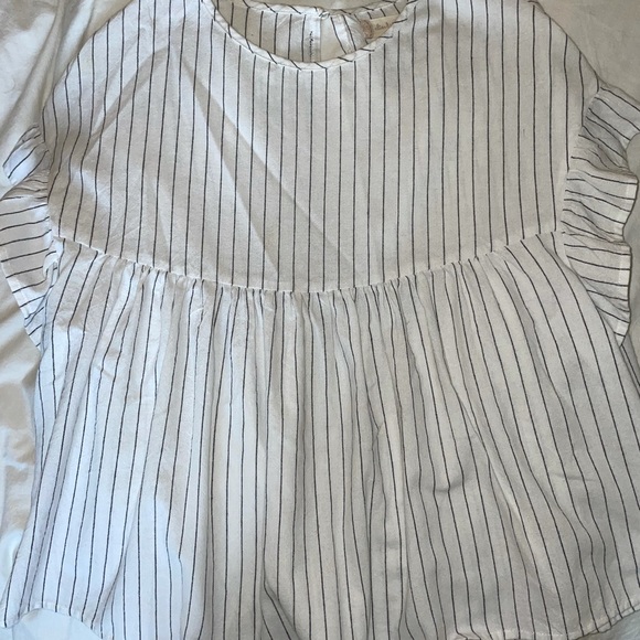 Striped Ruffle Top - Picture 4 of 5